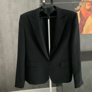 Jones NewYork Essential Black striped Blazer 14